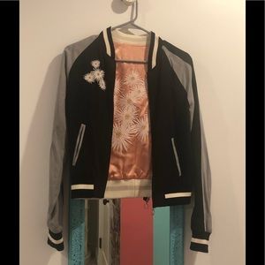 Elizabeth & James floral bomber jacket! REVERSIBLE